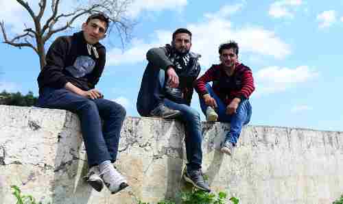 Syrian (Kurdish) people in a refugee camp in Kilis