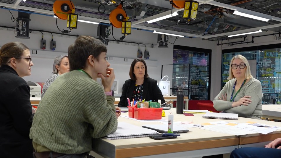Professor Lynne Bianchi with some of the SEERIH team at The University of Manchester