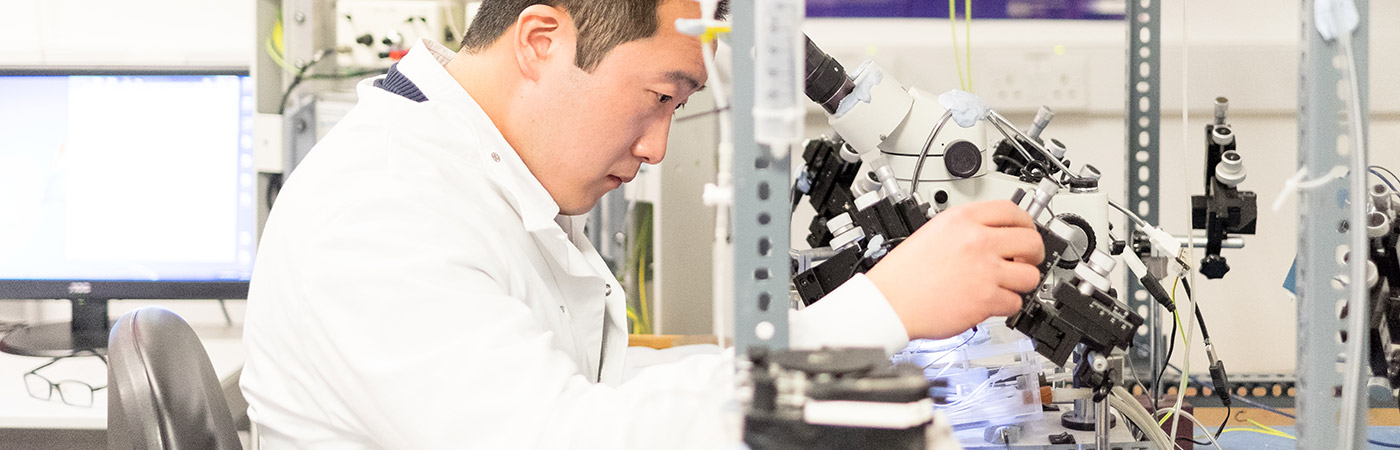 Research taking place in a lab at the University of Manchester