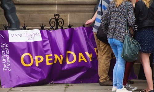 Open day banner.