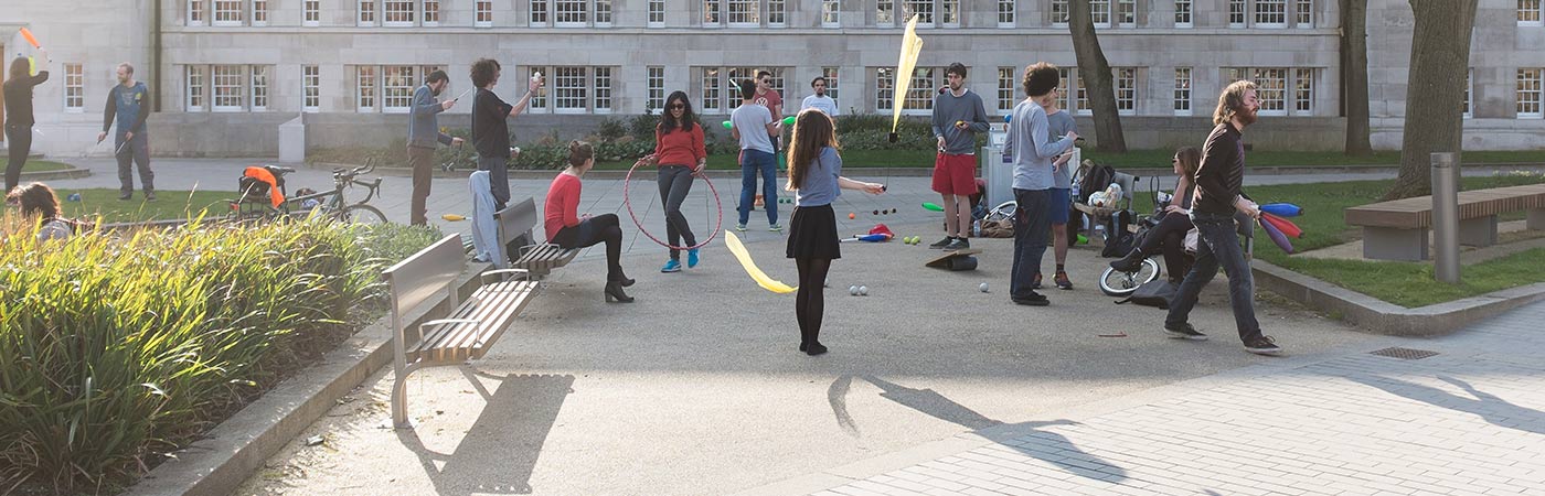 Students learn circus skills on campus