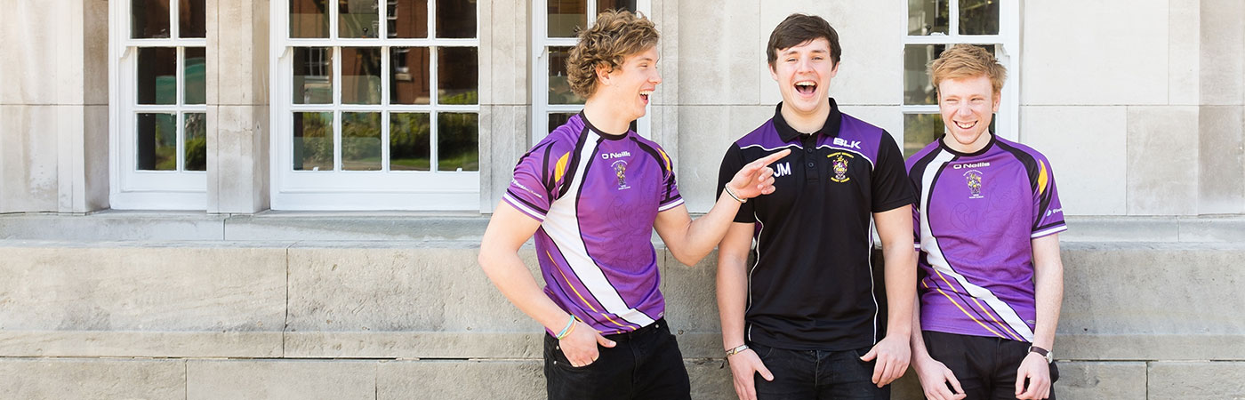 Rugby league players from the University of Manchester team