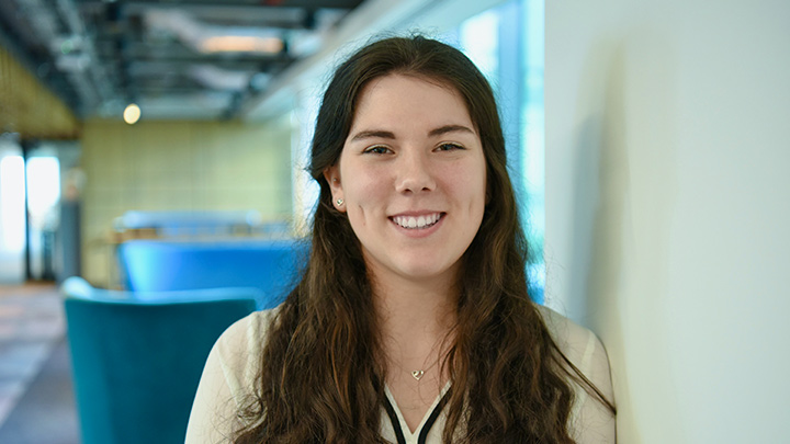 Hannah Revell at the PwC offices.