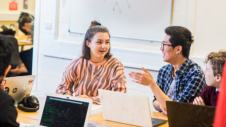 Students meeting in a Peer Assisted Study Scheme session.