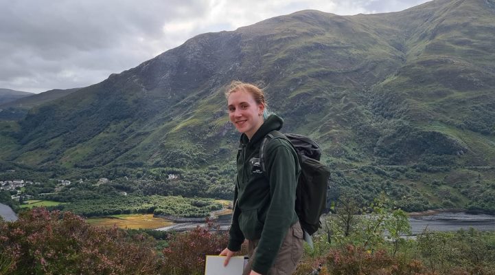Student on a field trip