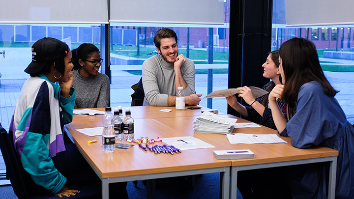 Students in a Mathematics PASS session